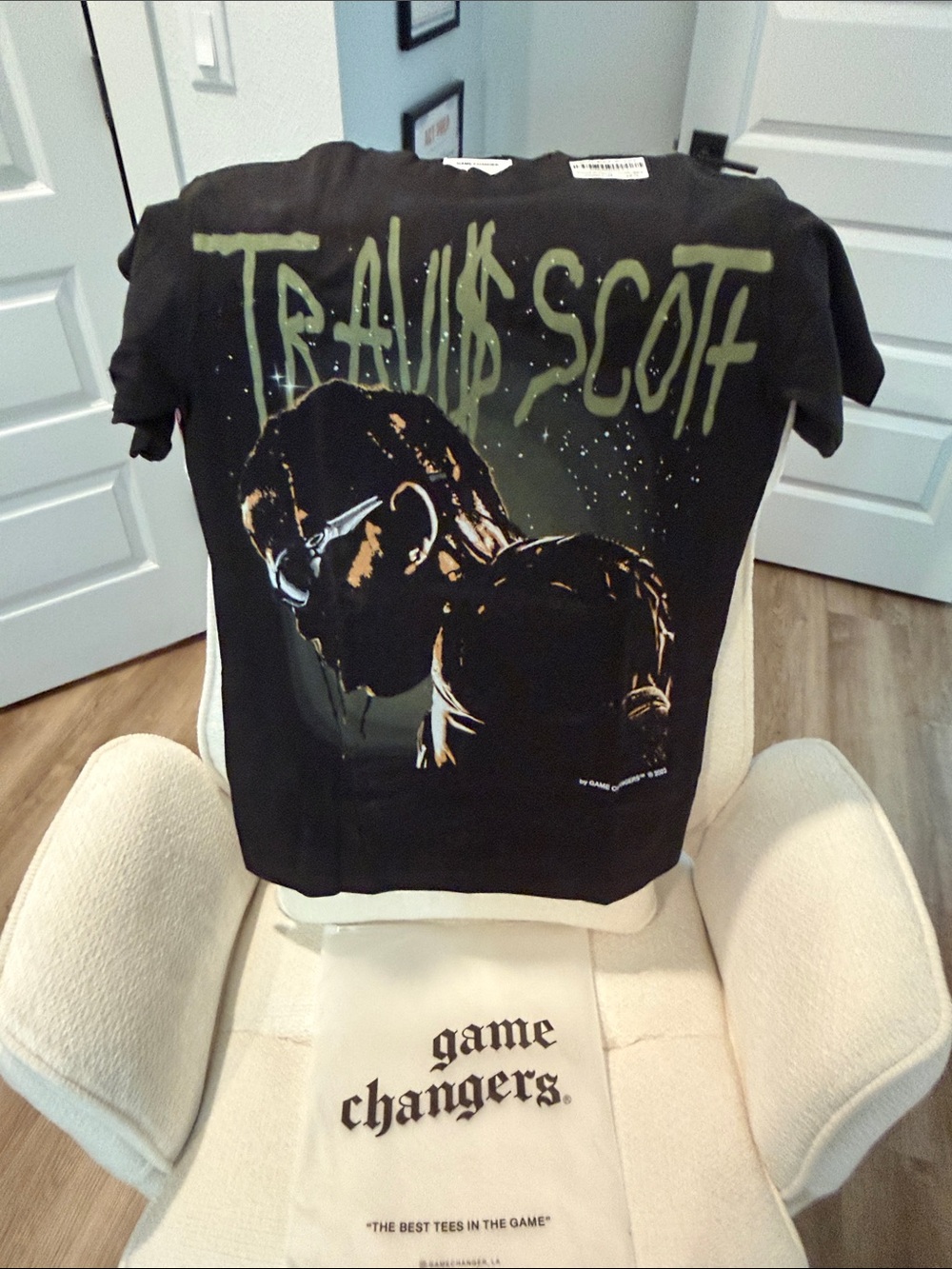 Travis Scott Black Graphic Short Sleeve Tee